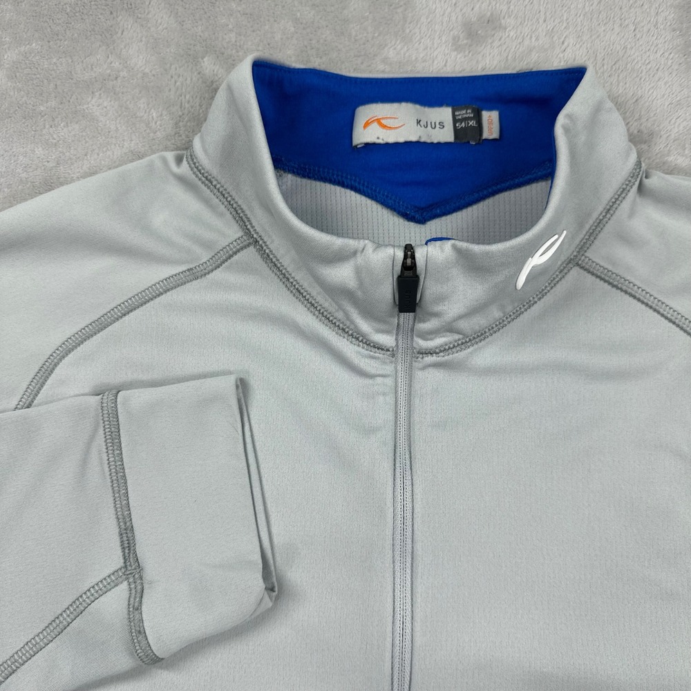 KJUS Keano Half-Zip Pullover Mens XL Gray Performance Golf UPF 50+ Outdoors